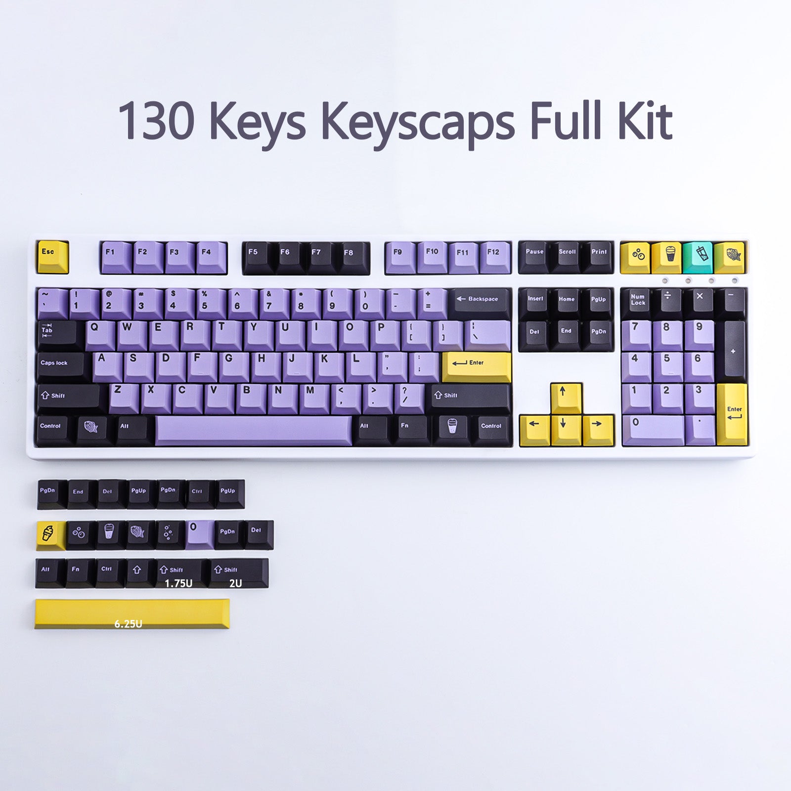 Taro Keycaps Set - Diykeycap