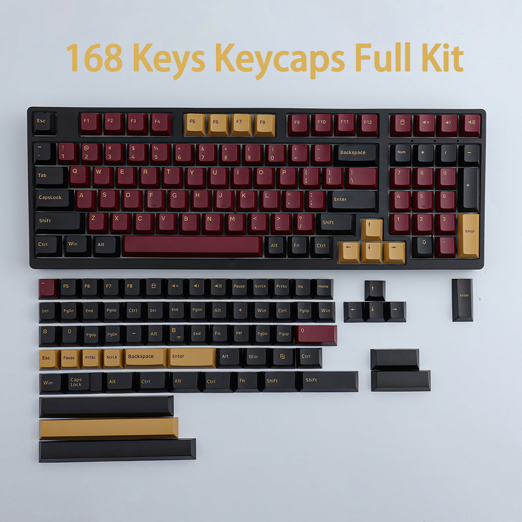 Double shot PBT Red Samurai | Diykeycap