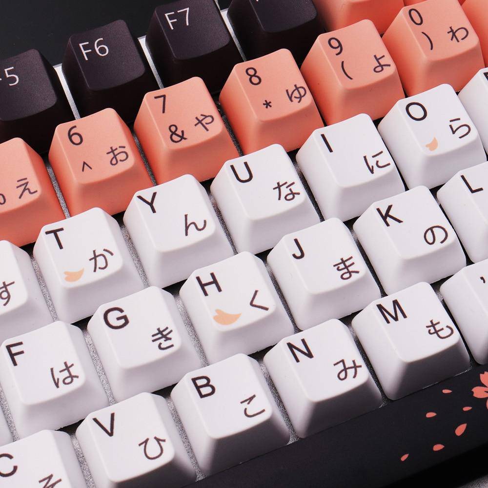OEM Profile Japanese Fall Love Keycaps For Mechanical Keyboard - Diykeycap