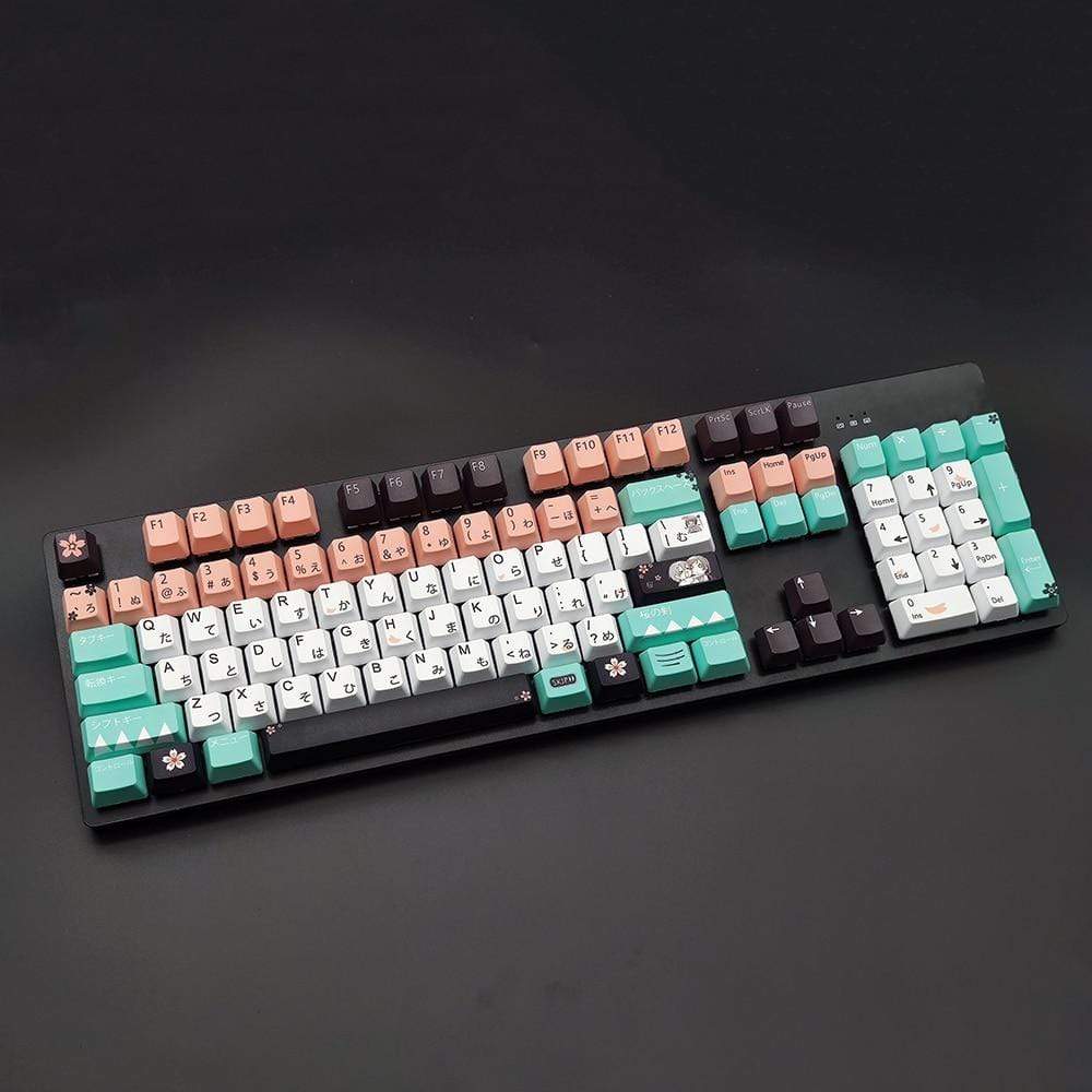 OEM Profile Japanese Fall Love Keycaps For Mechanical Keyboard - Diykeycap