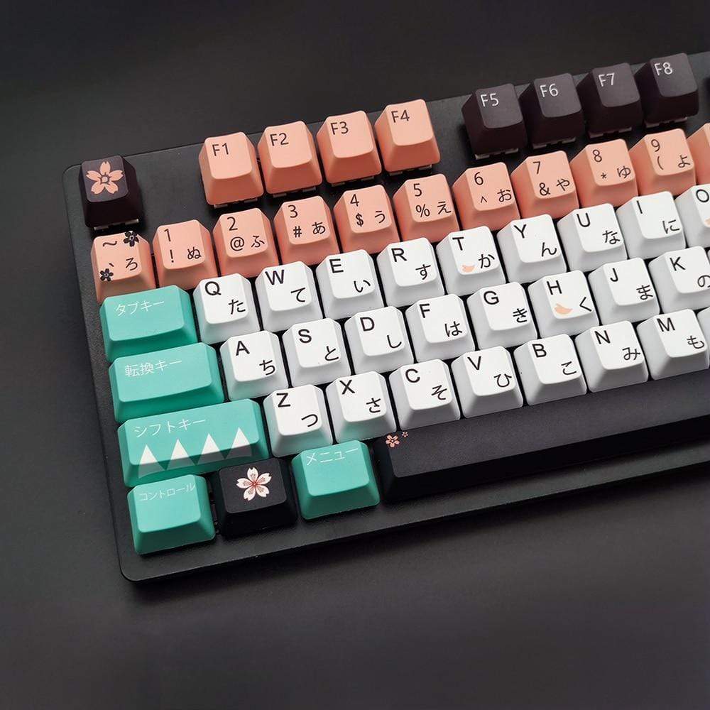 Fall Key Caps OEM Profile Japanese Fall Love Keycaps For Mechanical Keyboard | Diykeycap