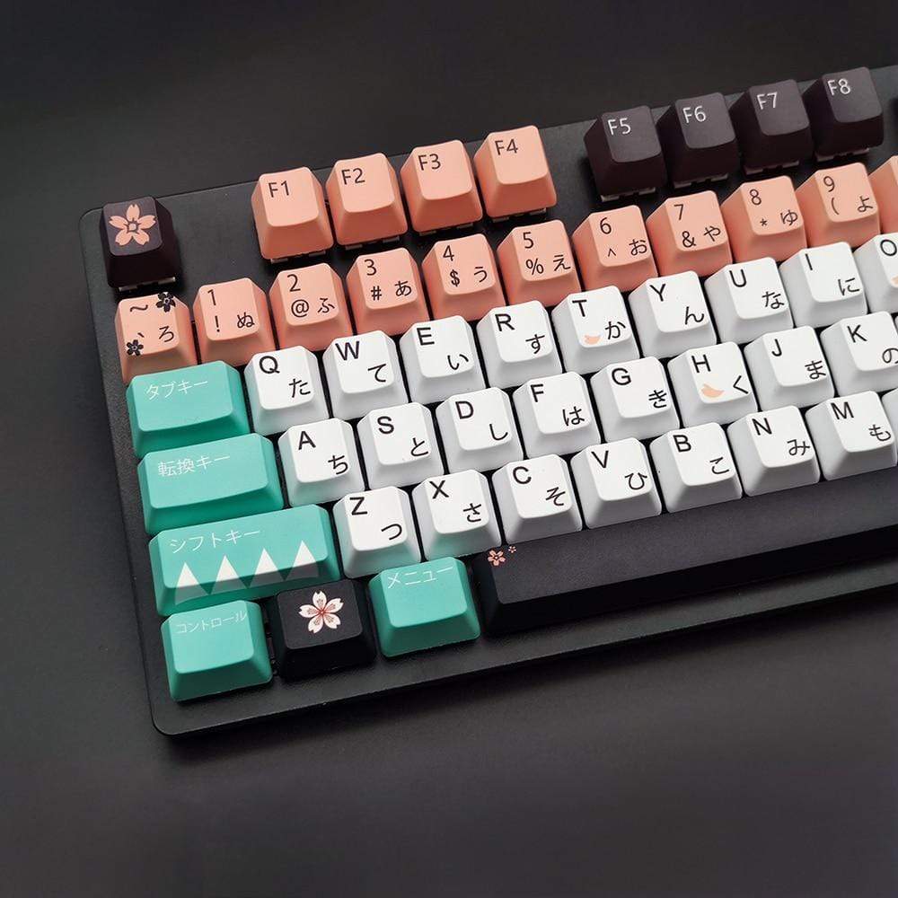 OEM Profile Japanese Fall Love Keycaps For Mechanical Keyboard - Diykeycap