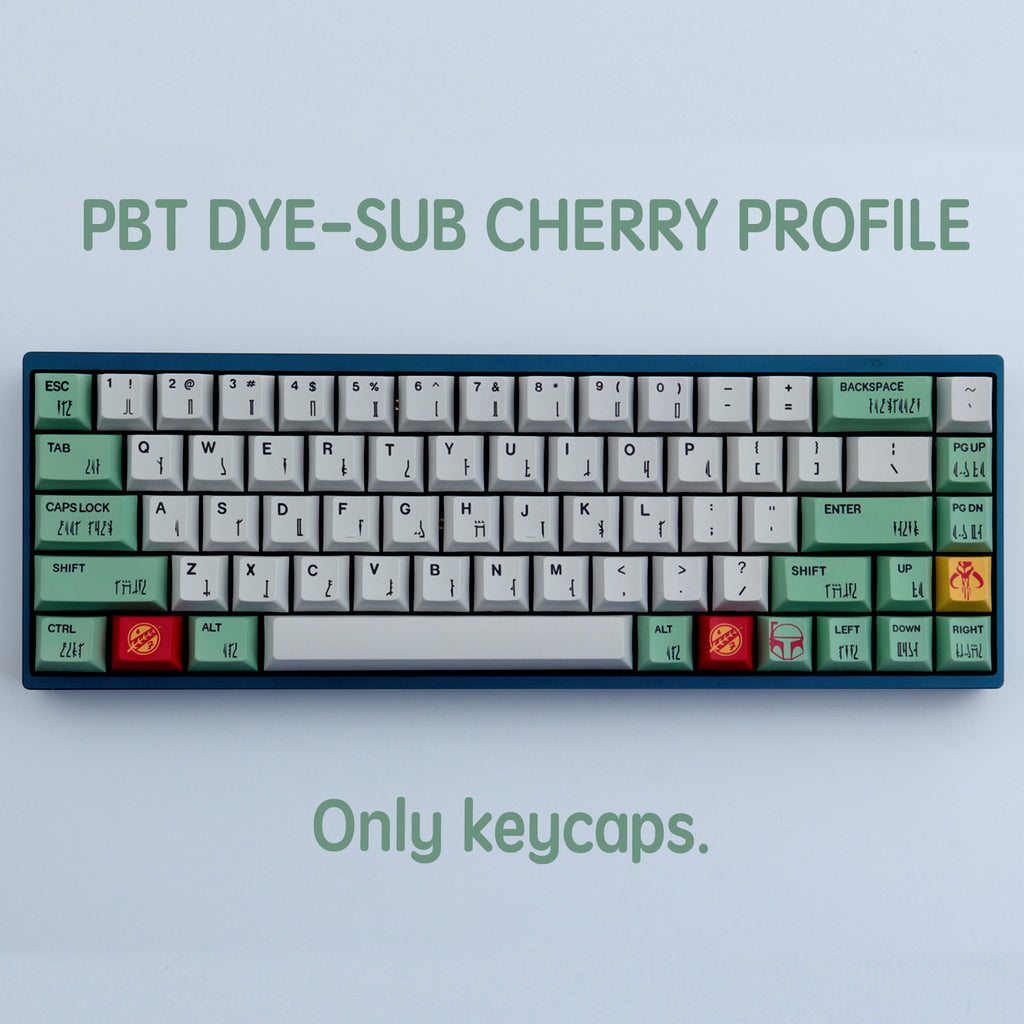 Boba Fett keycaps 167 Keys PBT Dye-SUB - Diykeycap