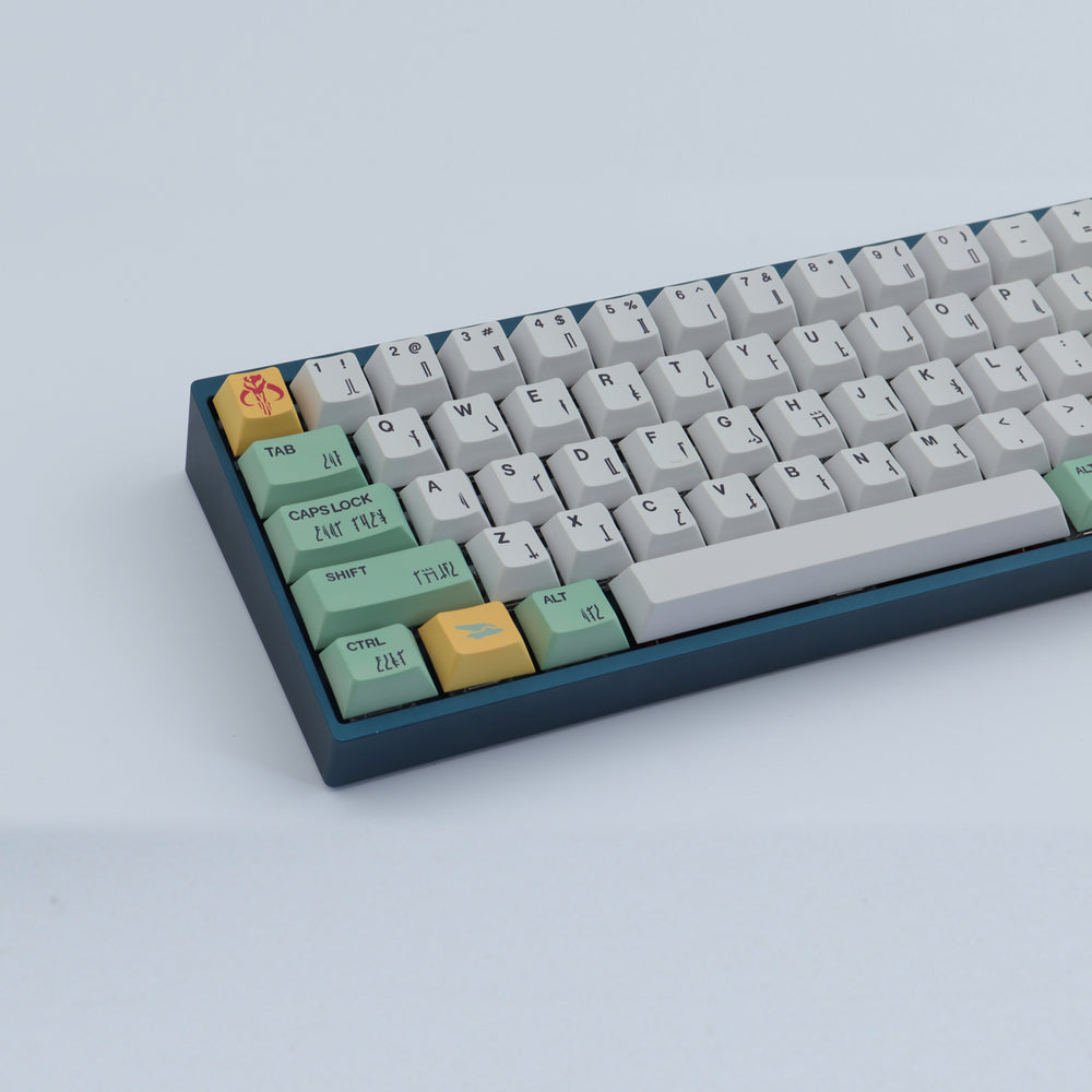 GMK BOBA FETT PBT Keycap 167 Keys Cherry Profile DYE-SUB Personalized ...