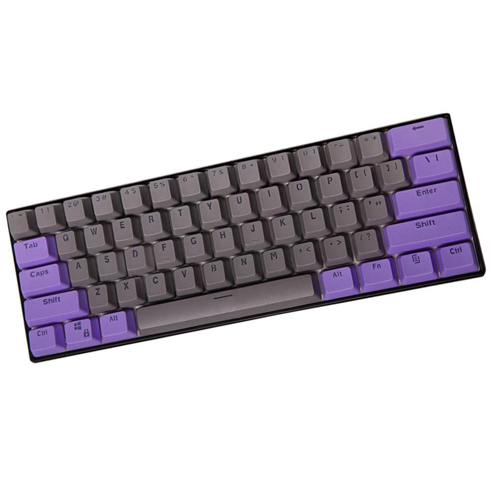 Ducky One 2 Mini Keycaps Backlight  Gray and purple keycaps - Diykeycap