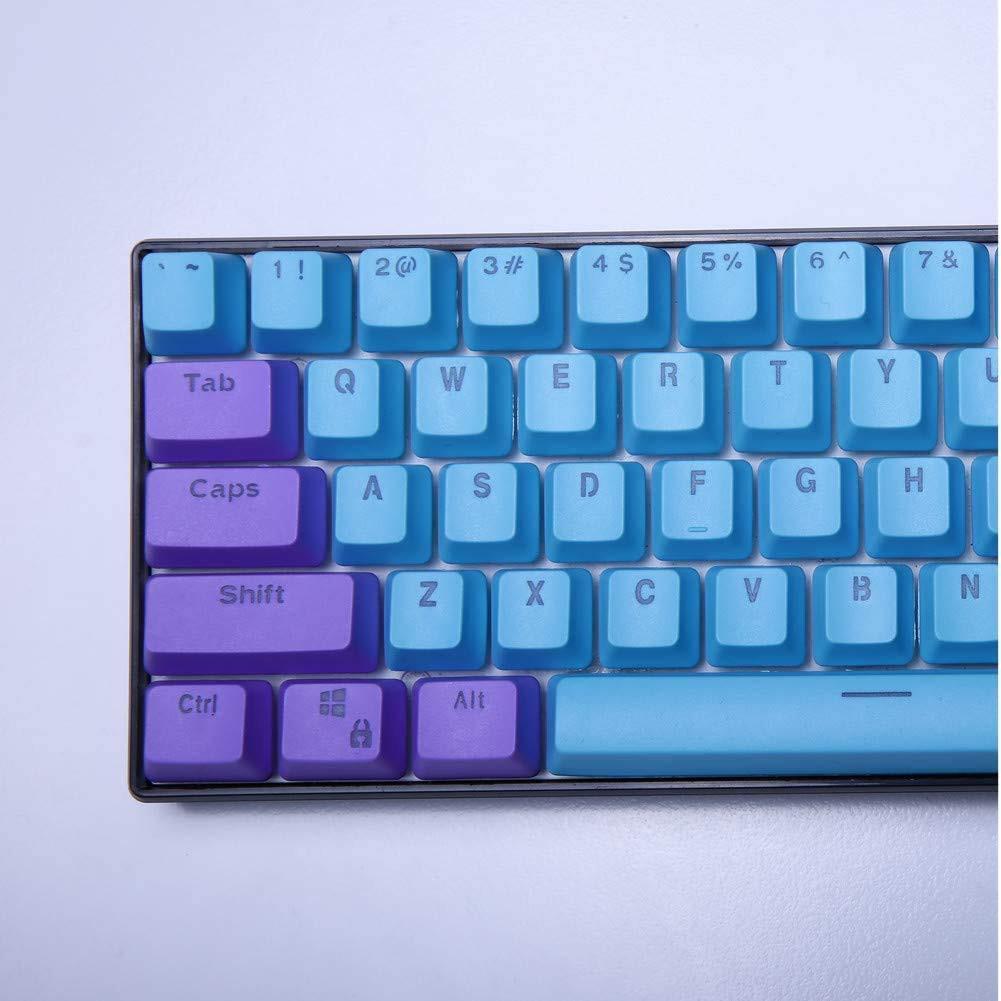 Blue purple with keycaps - Diykeycap