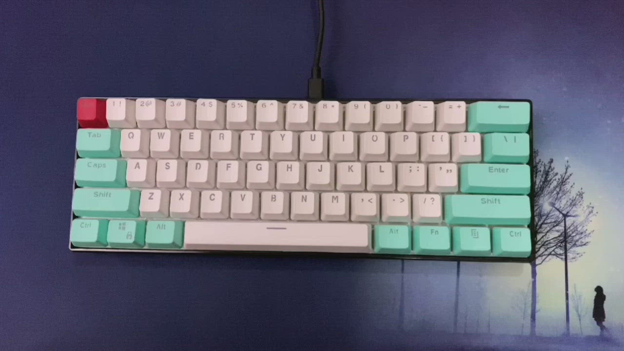 Mixed two-color backlight Keycap