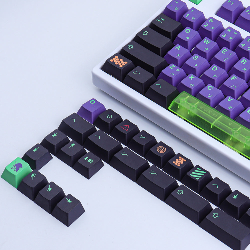 GMK EVA Mecha Keycaps Cherry Profile PBT DYE-SUB 135 Keys Keycap For ...