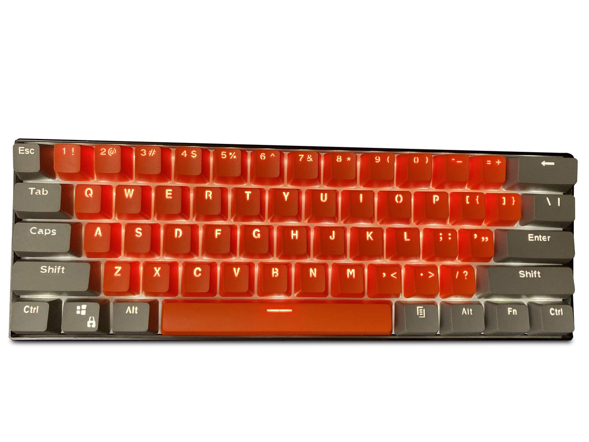 Grey Orange Keycaps Set - Diykeycap