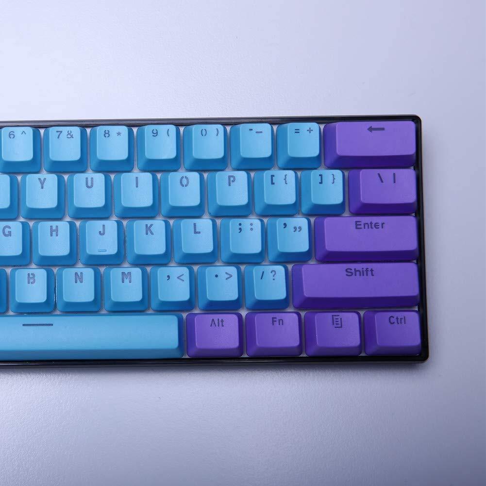 Blue purple with keycaps - Diykeycap