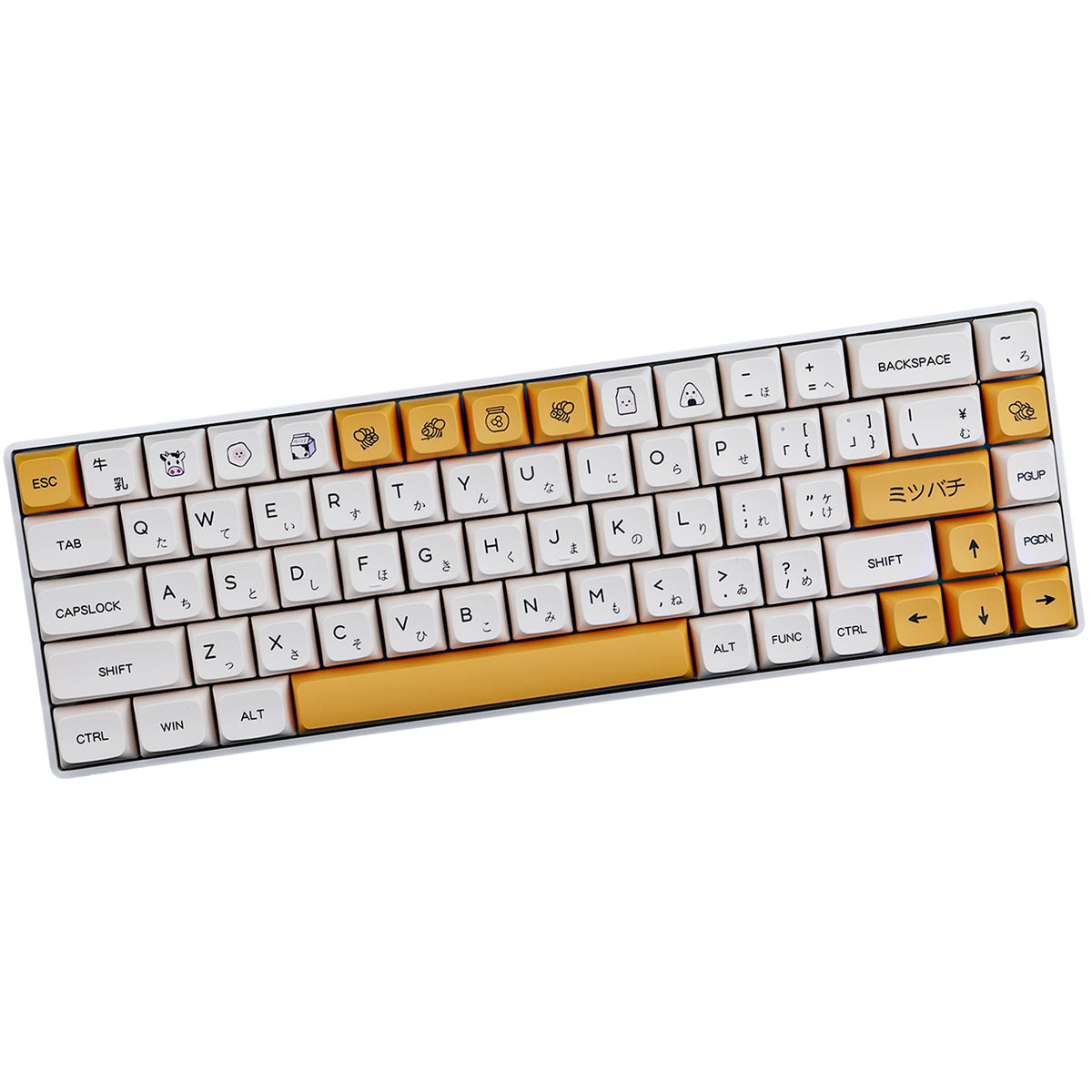 Honey Milk Keycaps Set｜PBT Keycaps 140 Keys Dye-Sublimation Keycap XDA ...