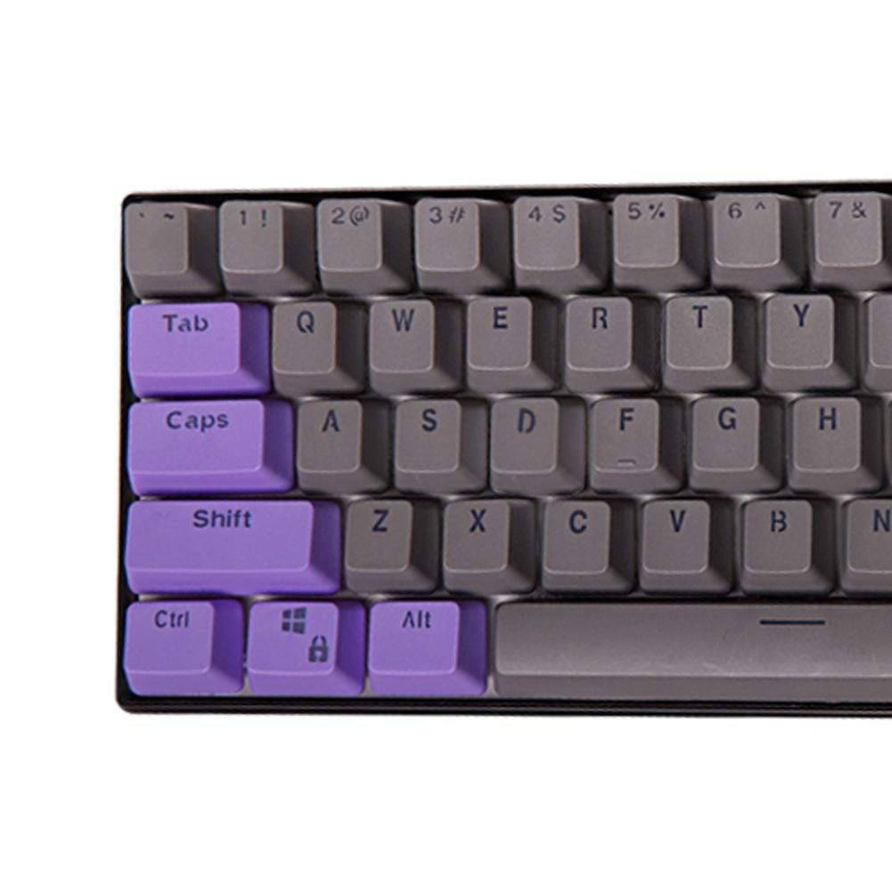 Ducky One 2 Mini Keycaps Backlight  Gray and purple keycaps - Diykeycap