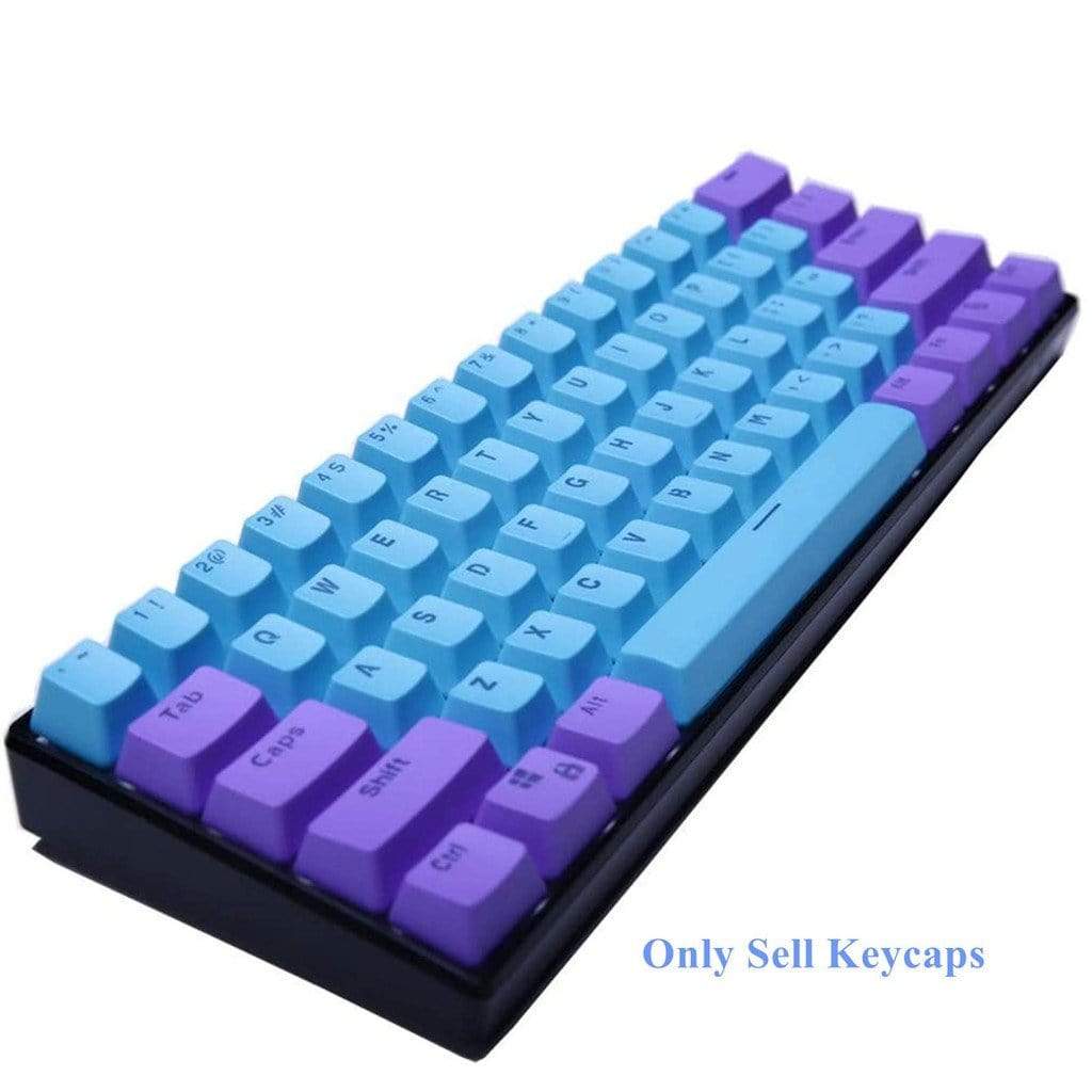 Blue purple with keycaps - Diykeycap