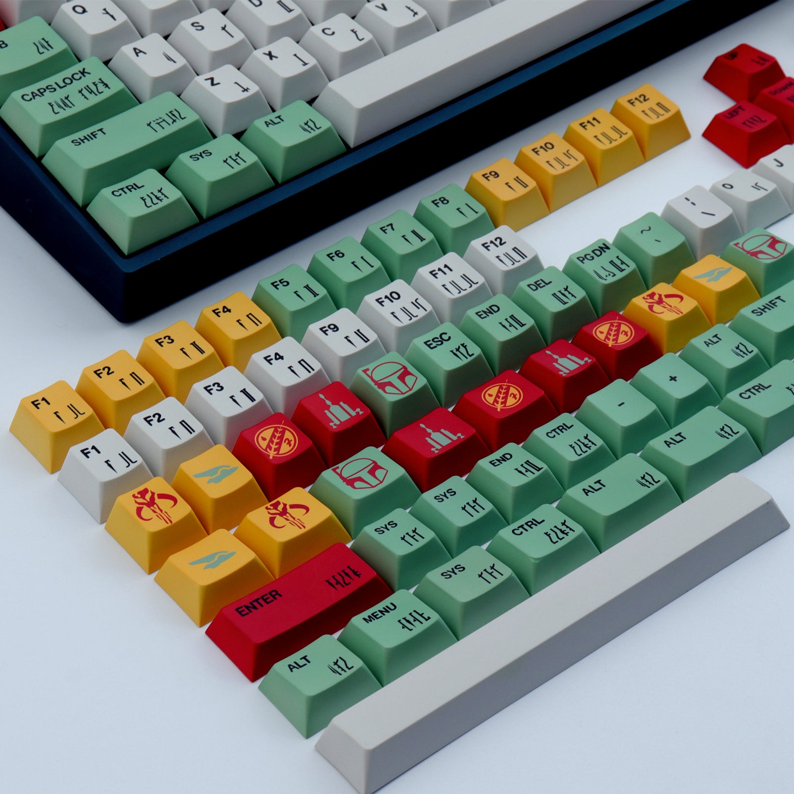 Boba Fett keycaps 167 Keys PBT Dye-SUB - Diykeycap