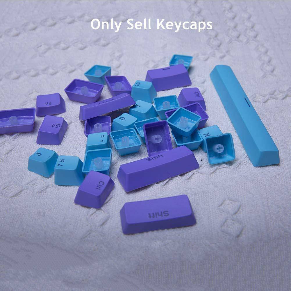 Blue purple with keycaps - Diykeycap