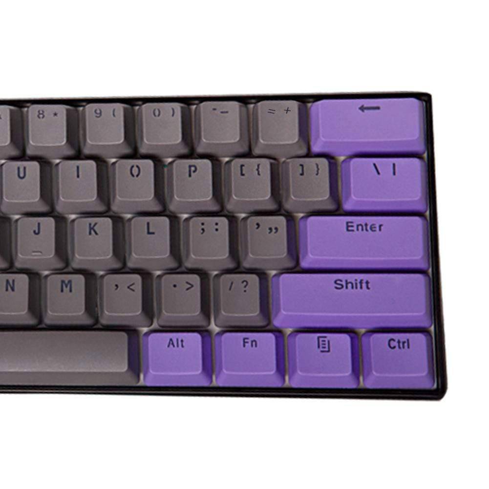 Ducky One 2 Mini Keycaps Backlight  Gray and purple keycaps - Diykeycap