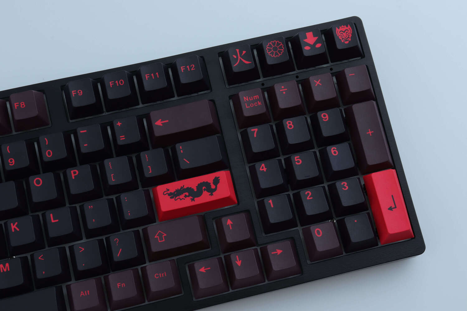 Red Dragon keycaps - Diykeycap