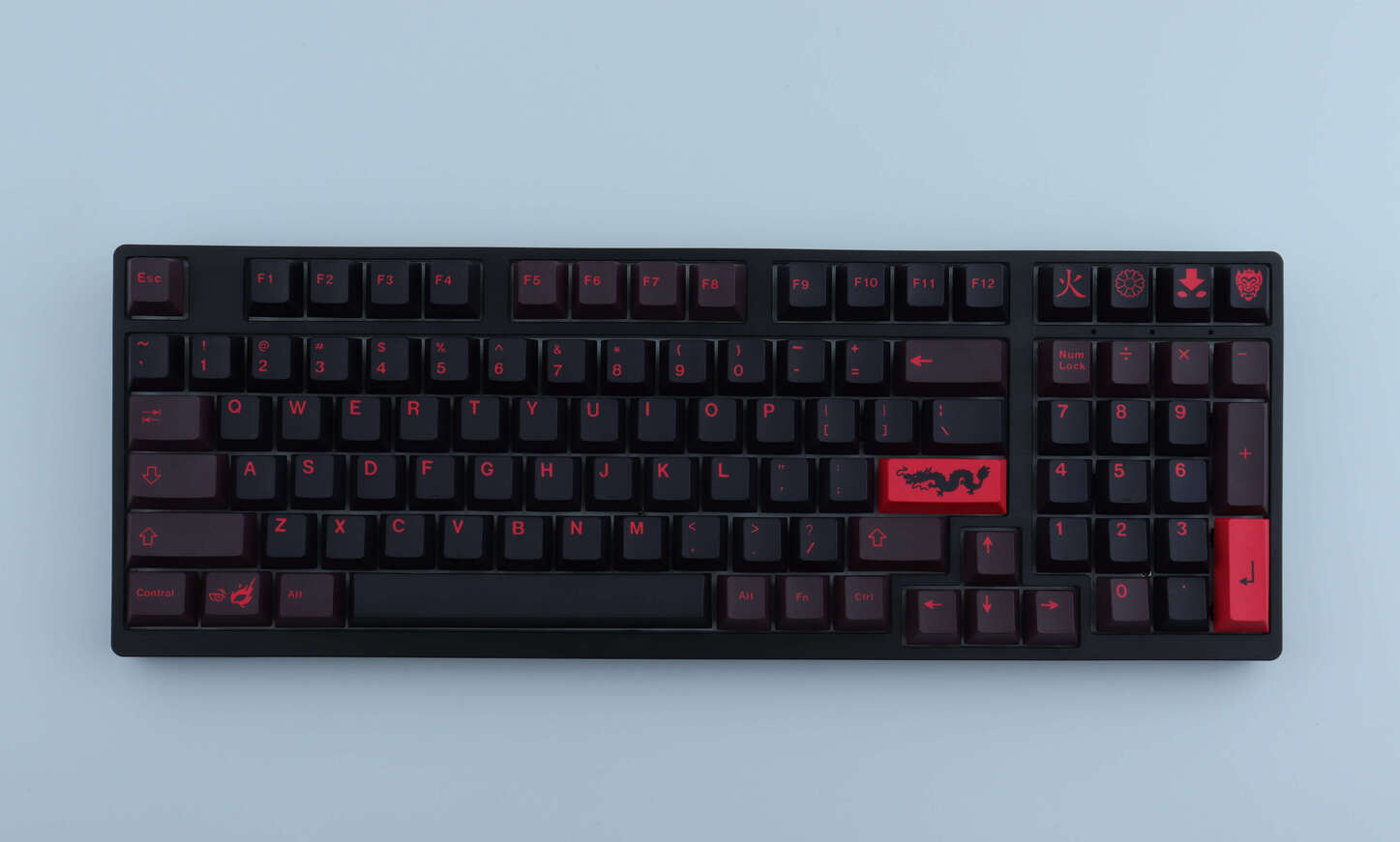 Red Dragon keycaps - Diykeycap