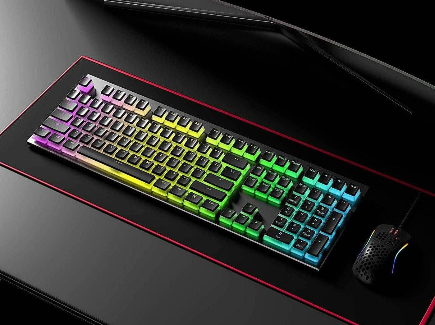 Pudding Keybacks 108 Double Shot PBT Black Pudding Keycaps hyperx pudding keycaps|Oem ...