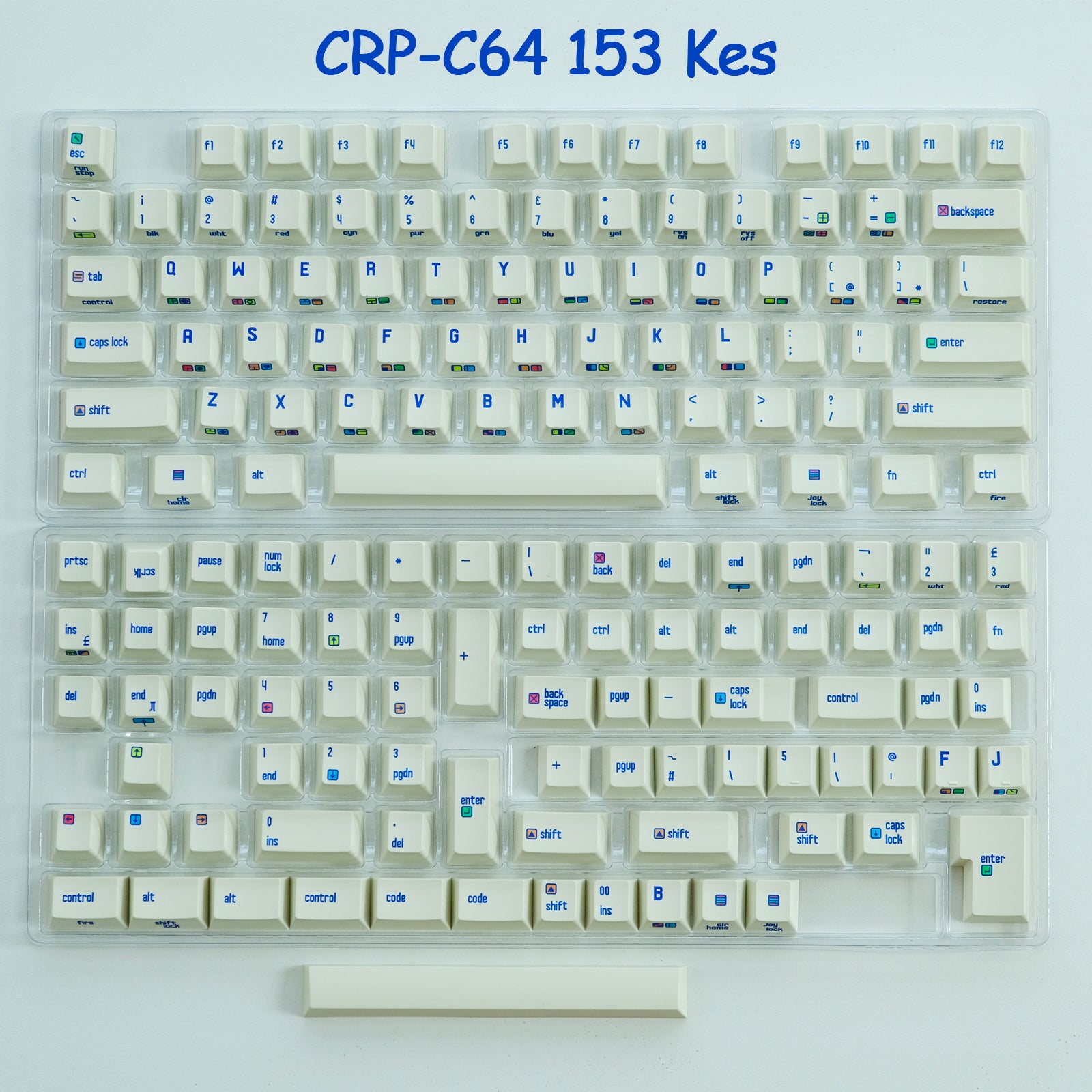 C64 DYE-SUBBED PBT KEYCAP SET - Diykeycap