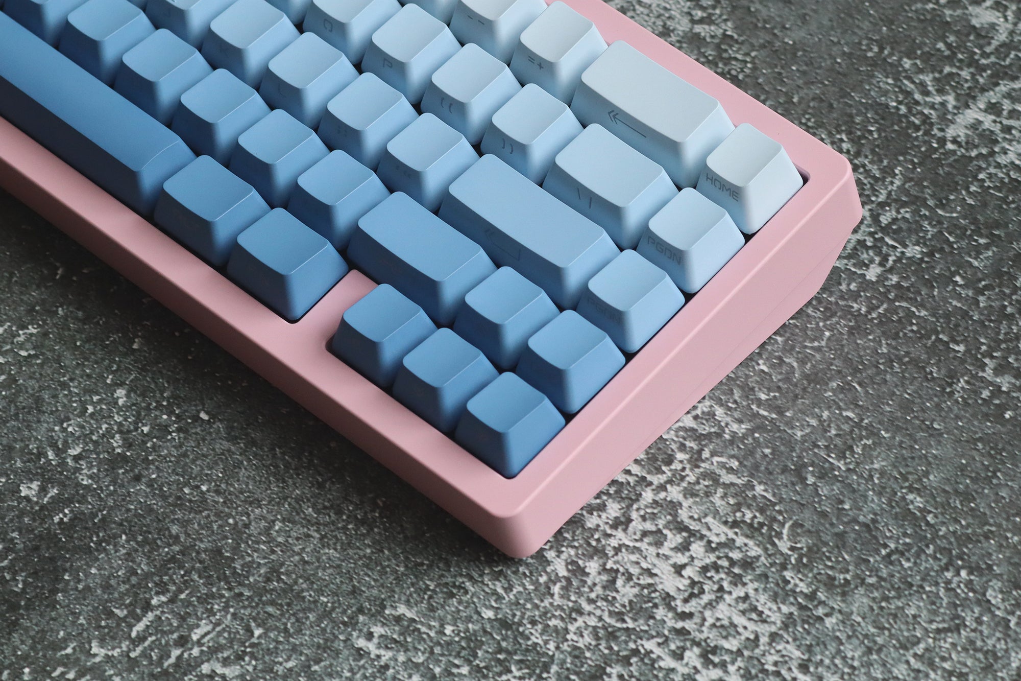 Fog Blue Gradient Backlight Keycaps - Diykeycap