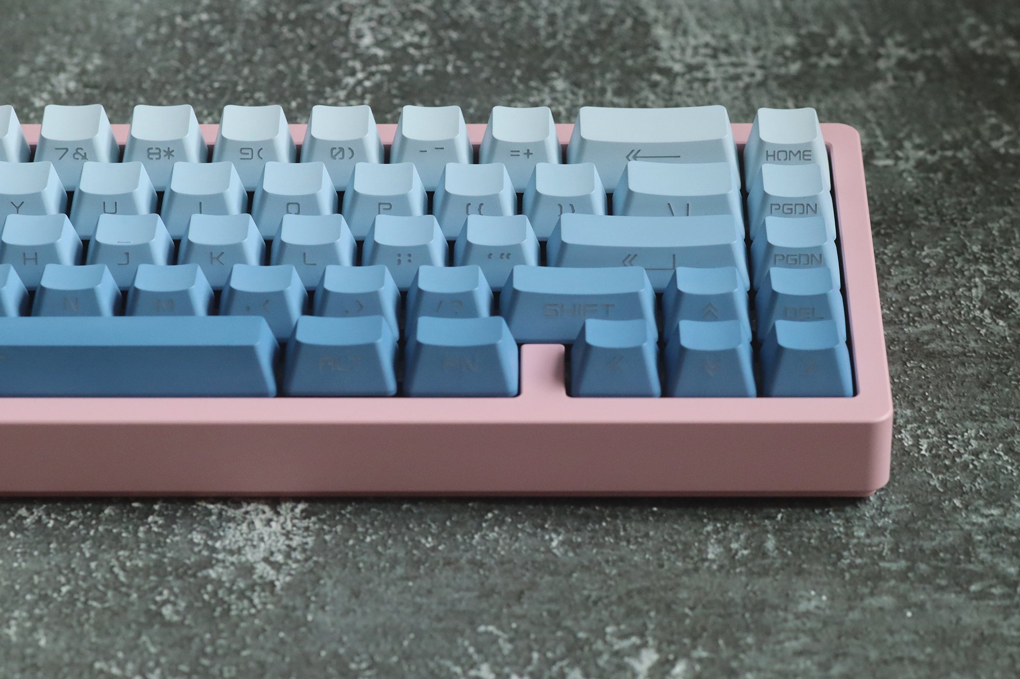 Fog Blue Gradient Backlight Keycaps - Diykeycap