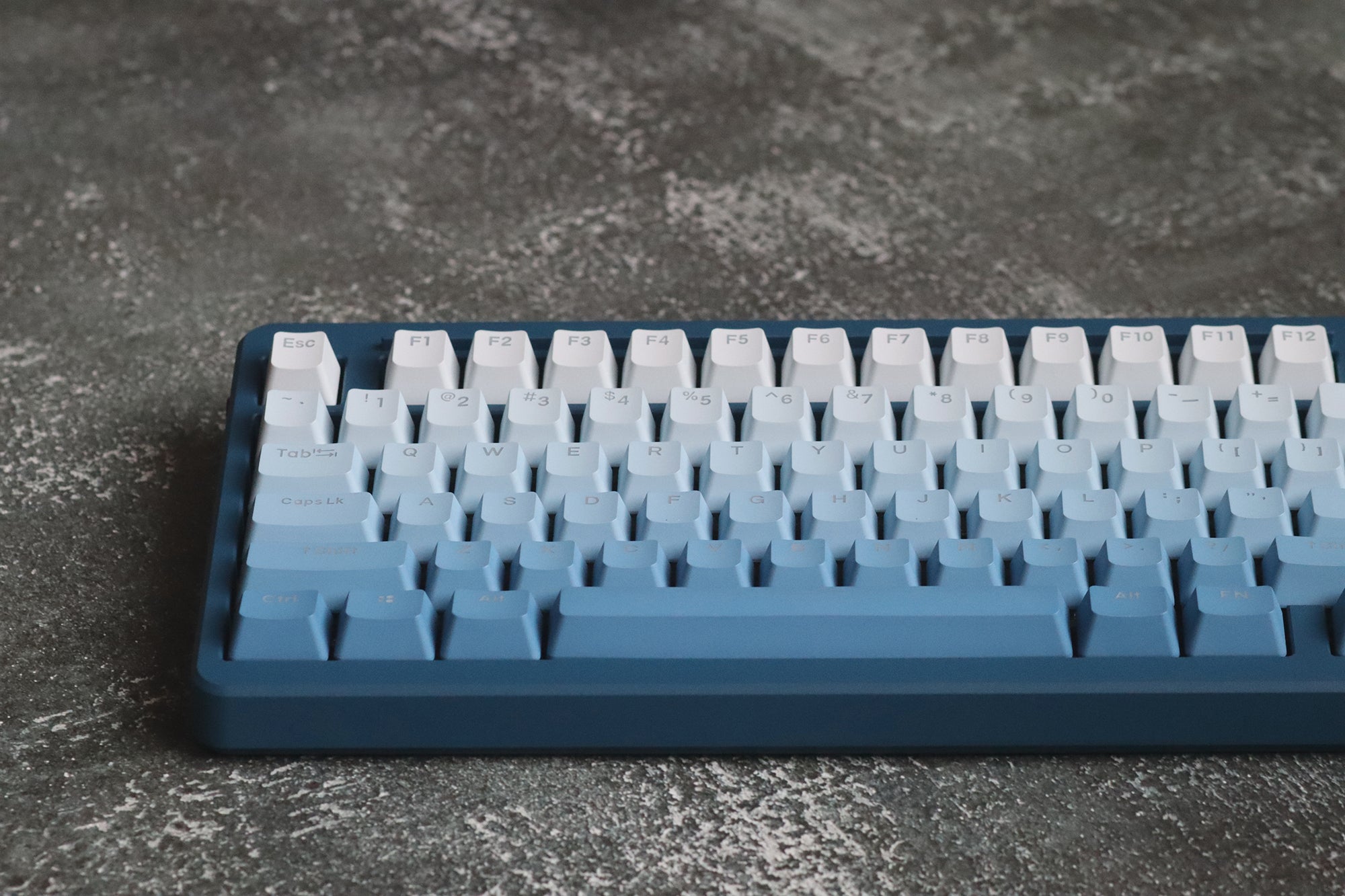 Fog Blue Gradient Backlight Keycaps - Diykeycap