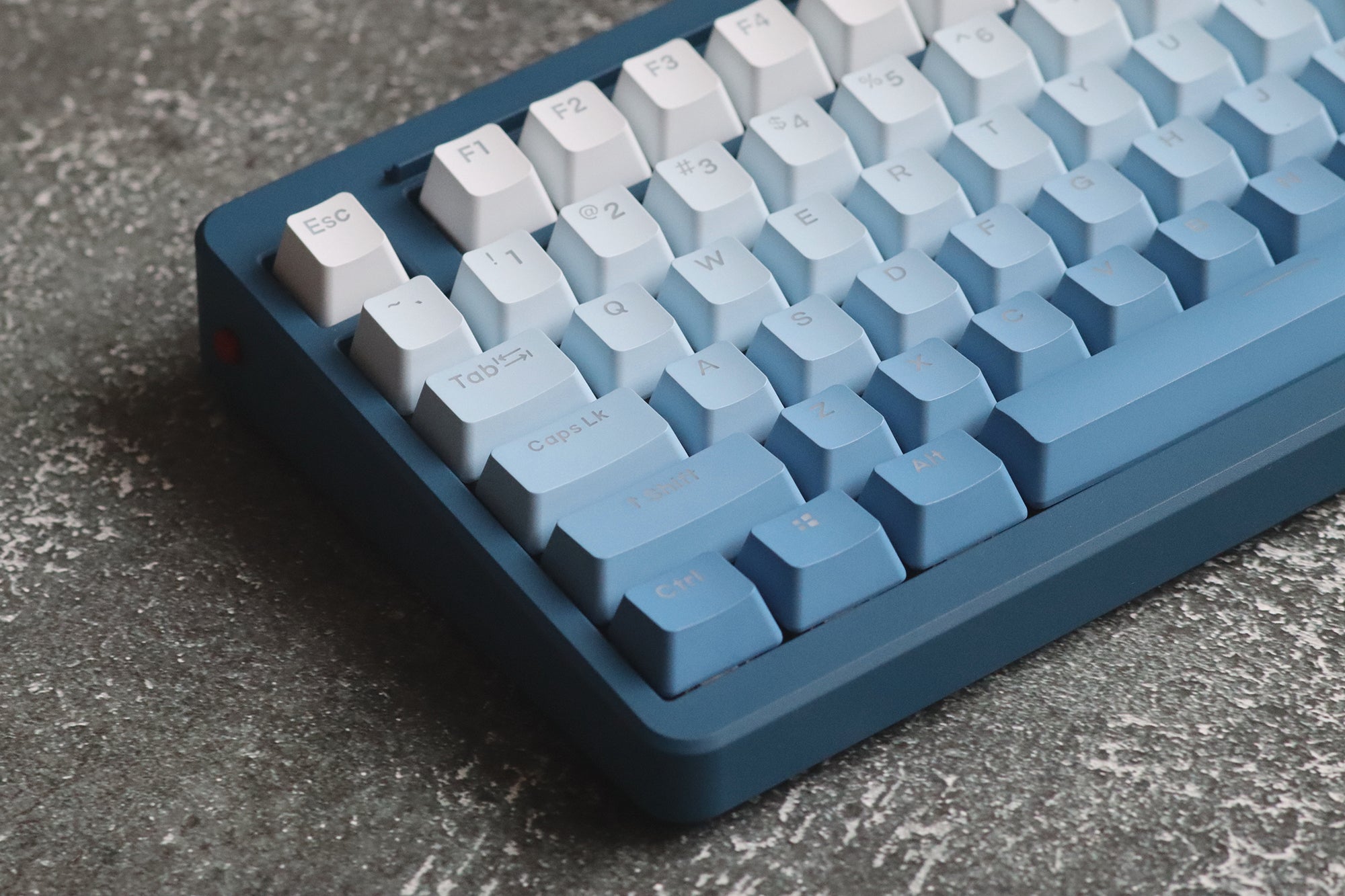 Fog Blue Gradient Backlight Keycaps - Diykeycap