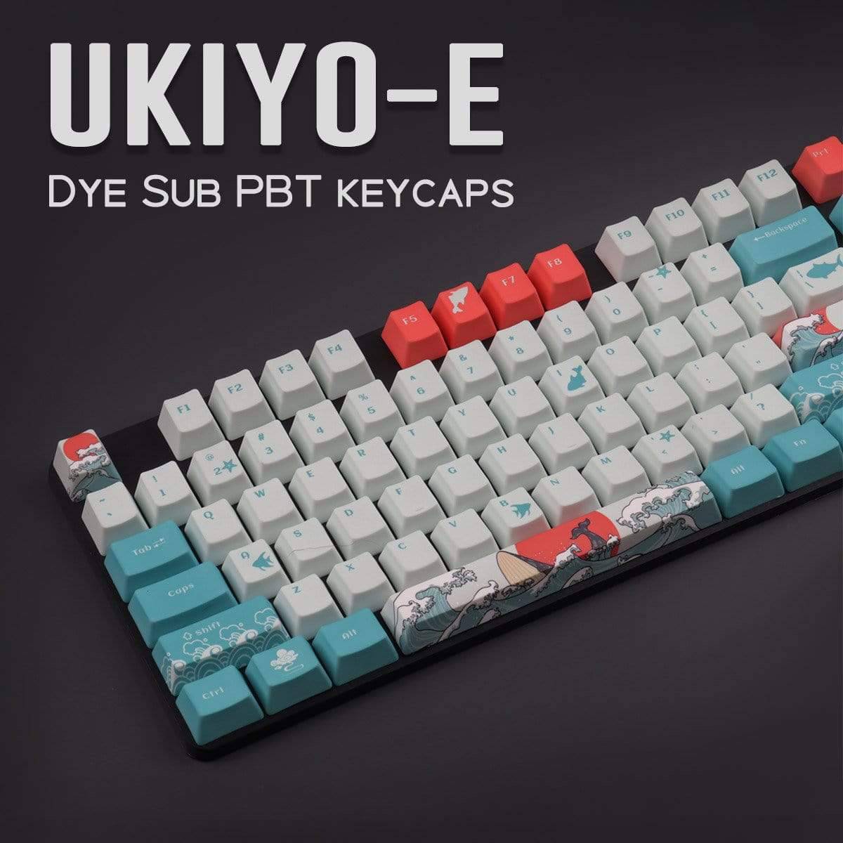 OEM PBT Keycaps DYE Sublimation Japanese Ukiyo-e - Diykeycap