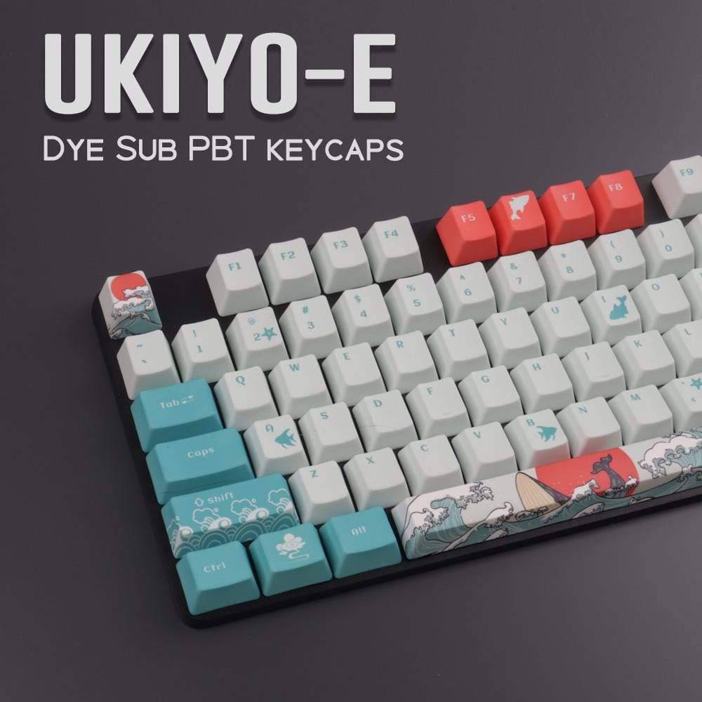 OEM PBT Keycaps DYE Sublimation Japanese Ukiyo-e - Diykeycap