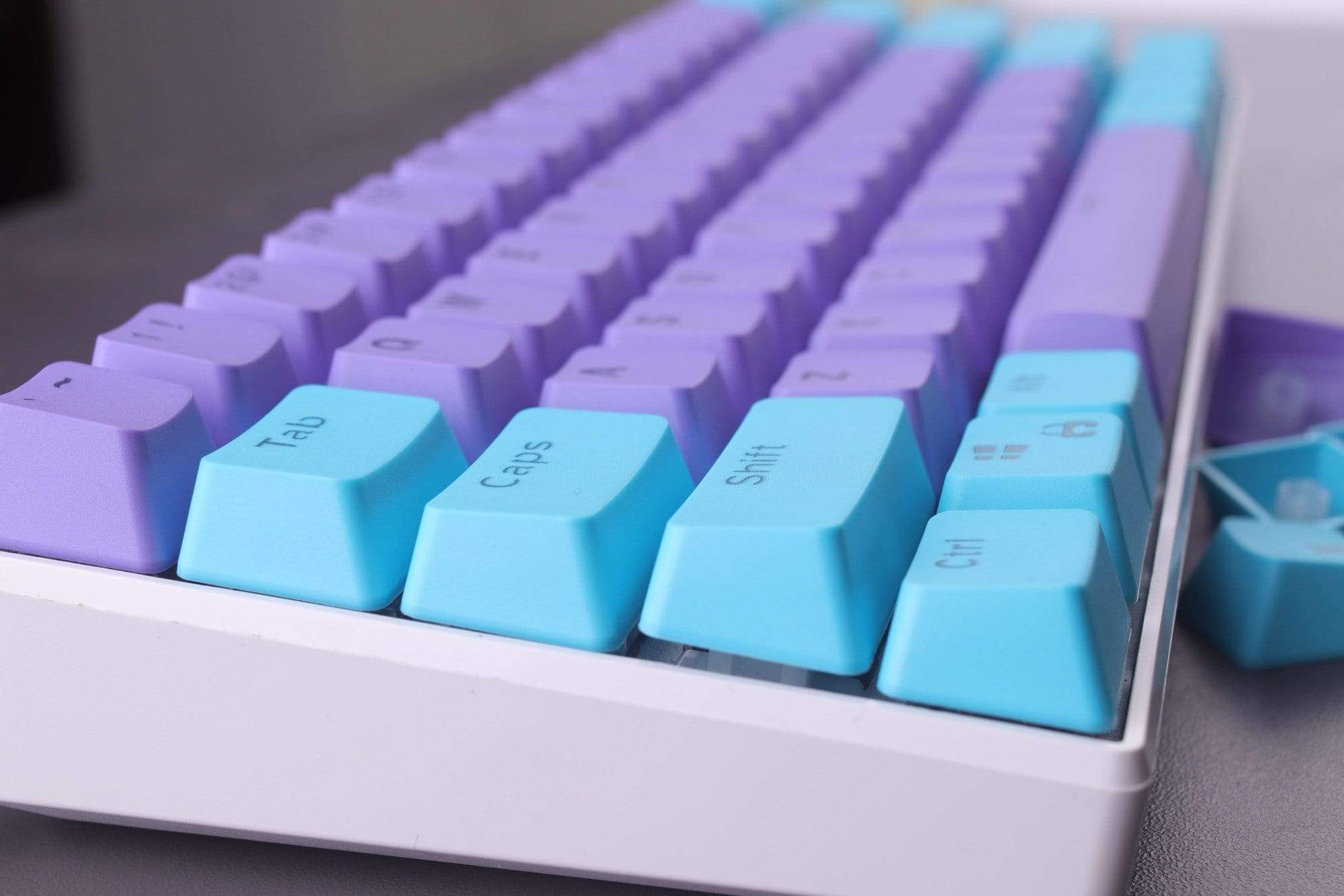 Purple&Blue with keycaps - Diykeycap