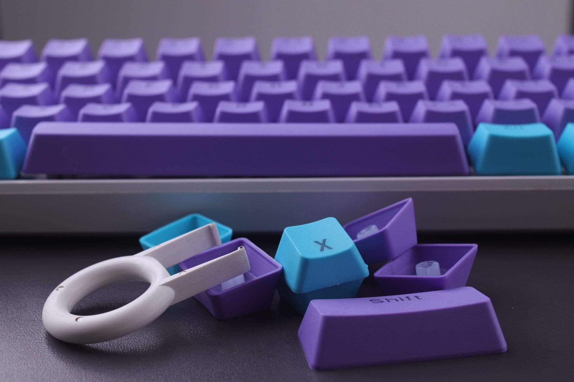 Purple&Blue with keycaps - Diykeycap