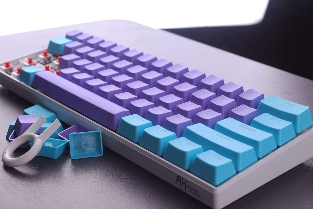 Purple&Blue with keycaps - Diykeycap