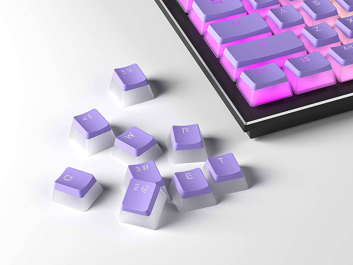 Lavender Pudding Keycaps - Diykeycap