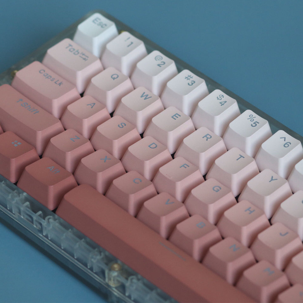 Pink Gradient Backlight Keycaps - Diykeycap
