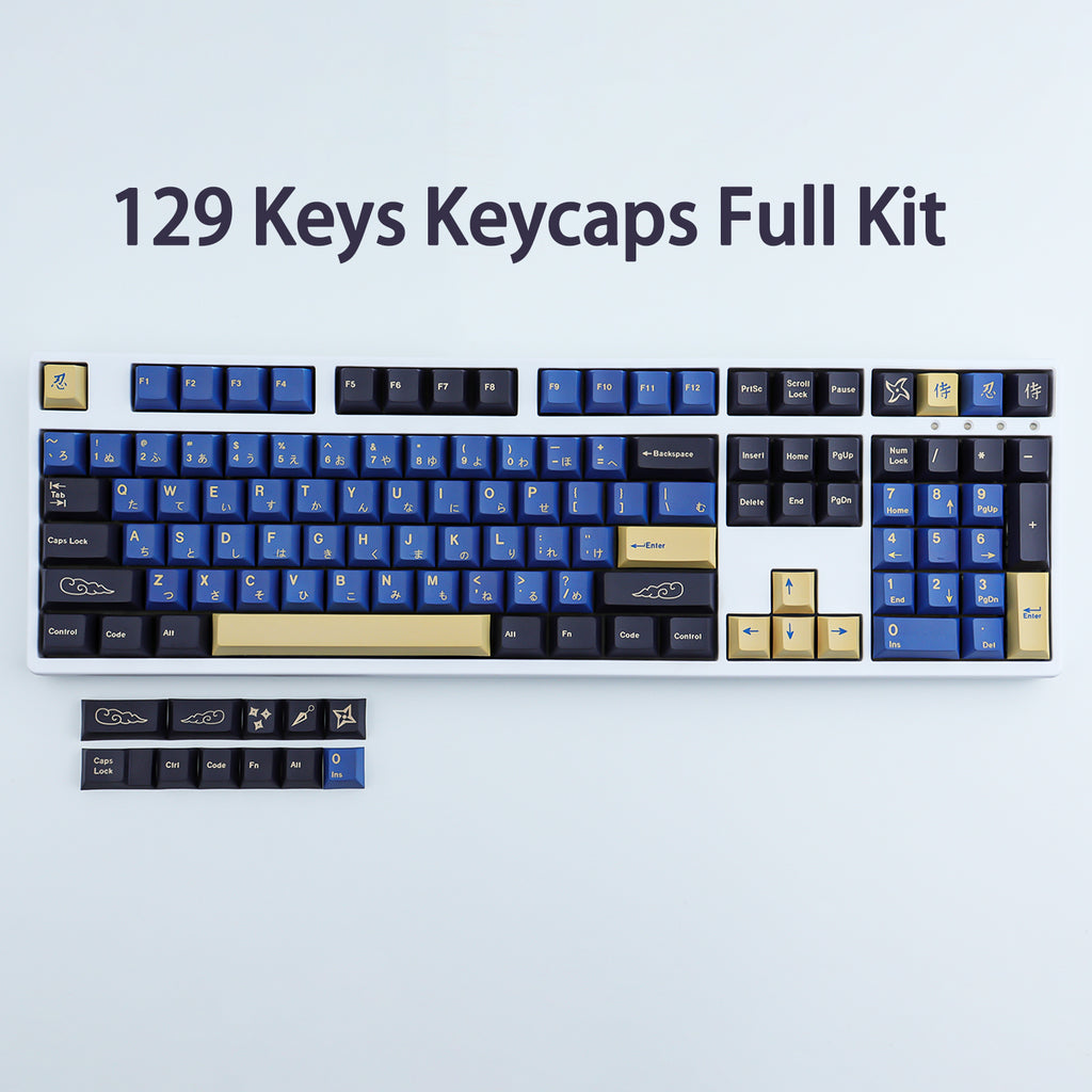 Blue Samurai Keycaps Set - Diykeycap