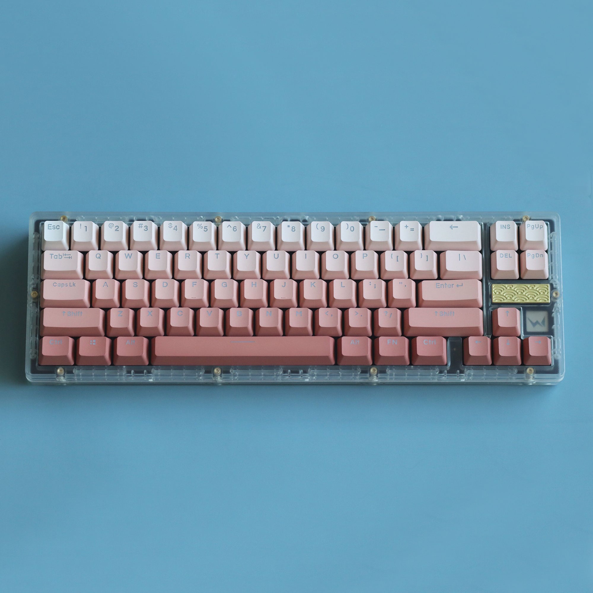 Pink Gradient Backlight Keycaps - Diykeycap