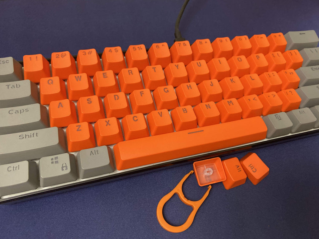 Grey Orange Keycaps Set - Diykeycap