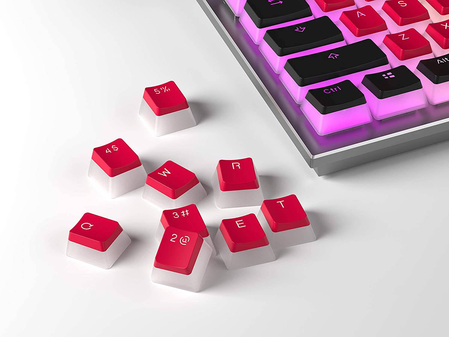 Red&Black Pudding Keycaps - Diykeycap