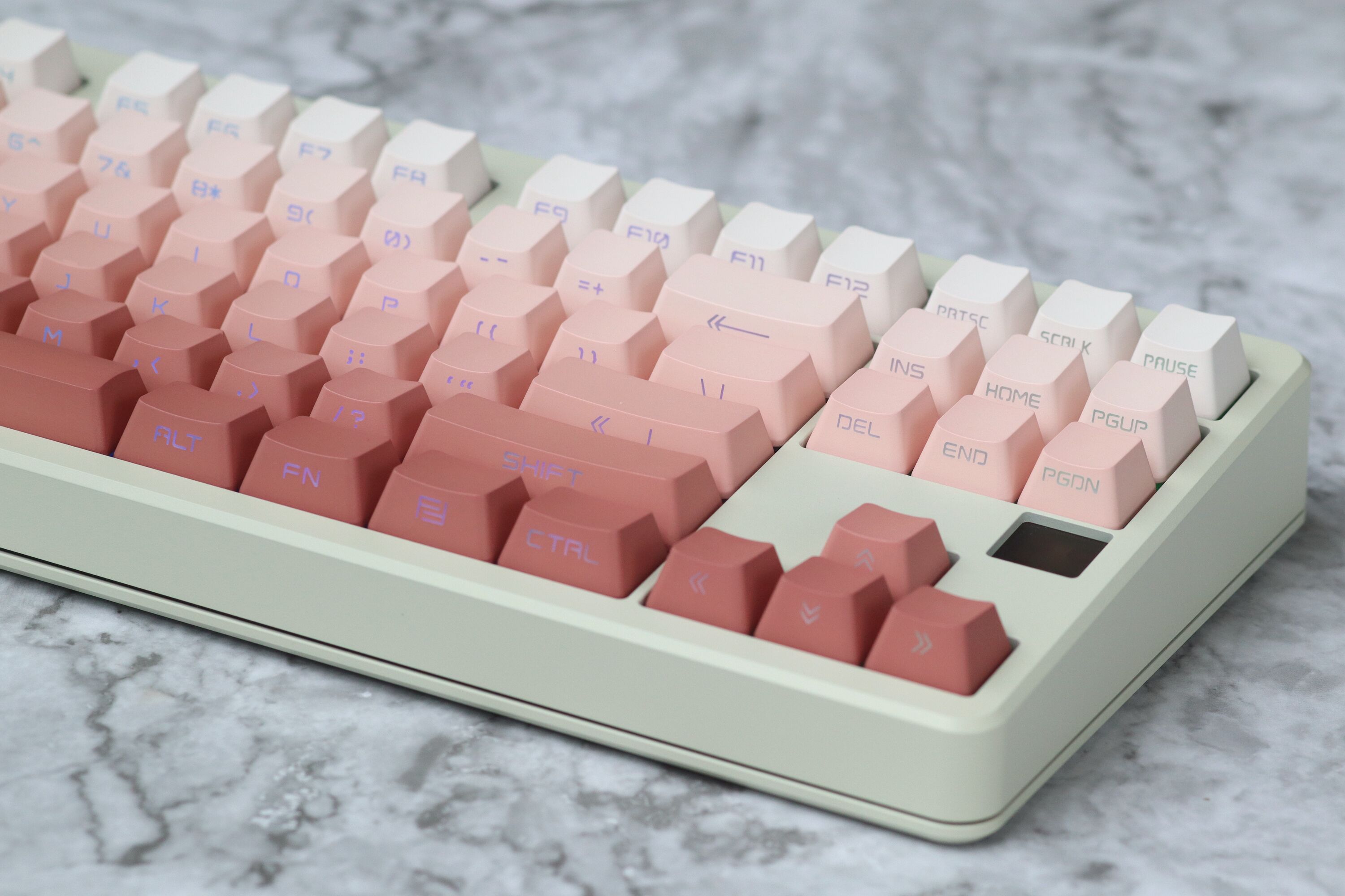 Pink Gradient Backlight Keycaps - Diykeycap