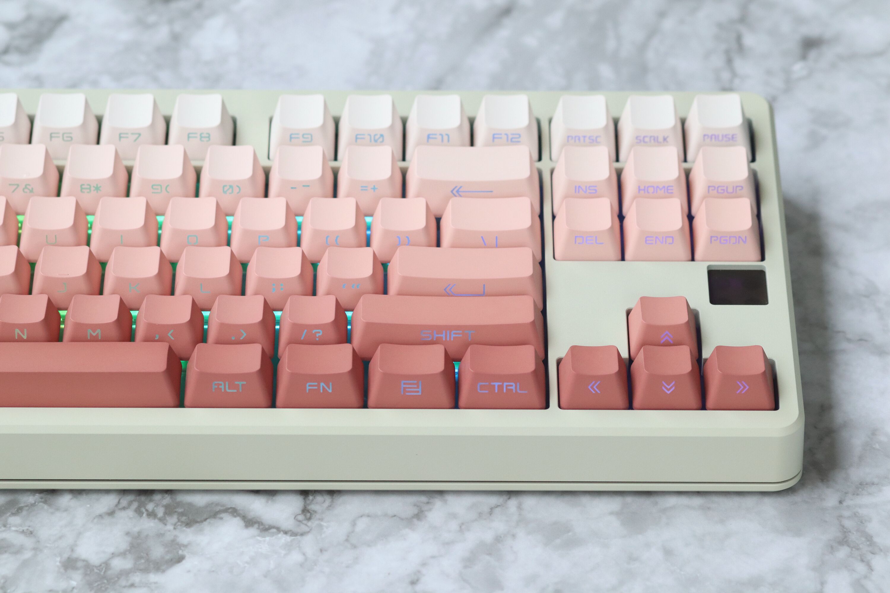 Pink Gradient Backlight Keycaps - Diykeycap