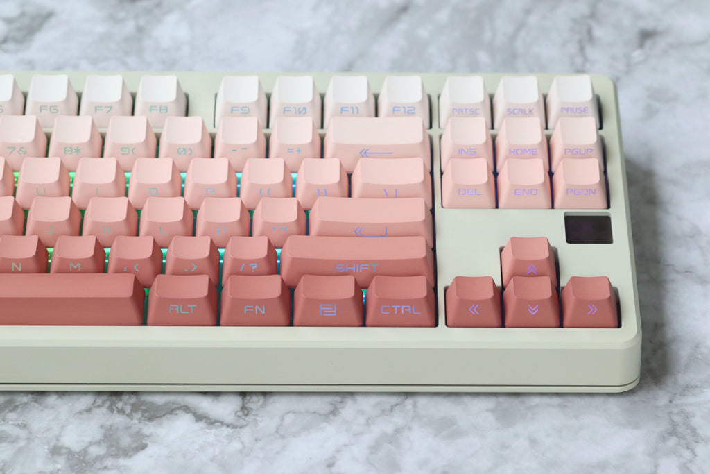 Pink Gradient Backlight Keycaps | Diykeycap