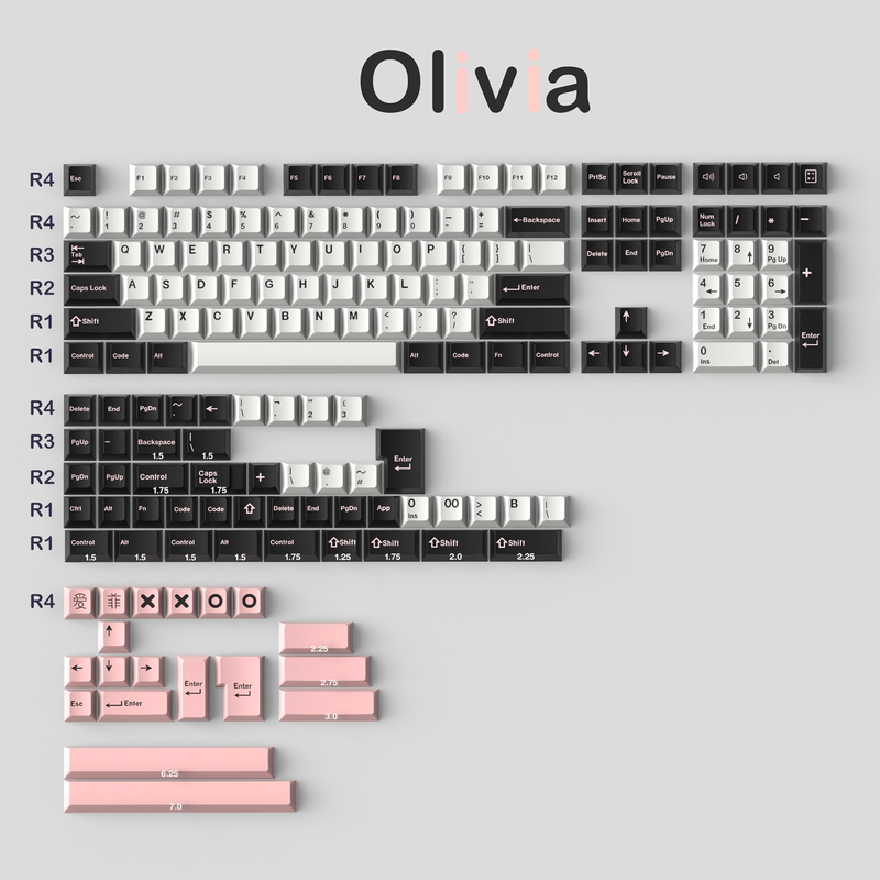 Olivia Keycaps Set - Diykeycap