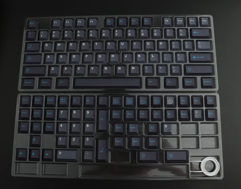 PBT Umbra keycaps,129 Keys keycaps Cherry Profile DYE-SUB Personalized ...
