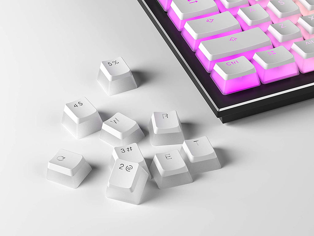 White Pudding Keycaps - Green Chow Shop
