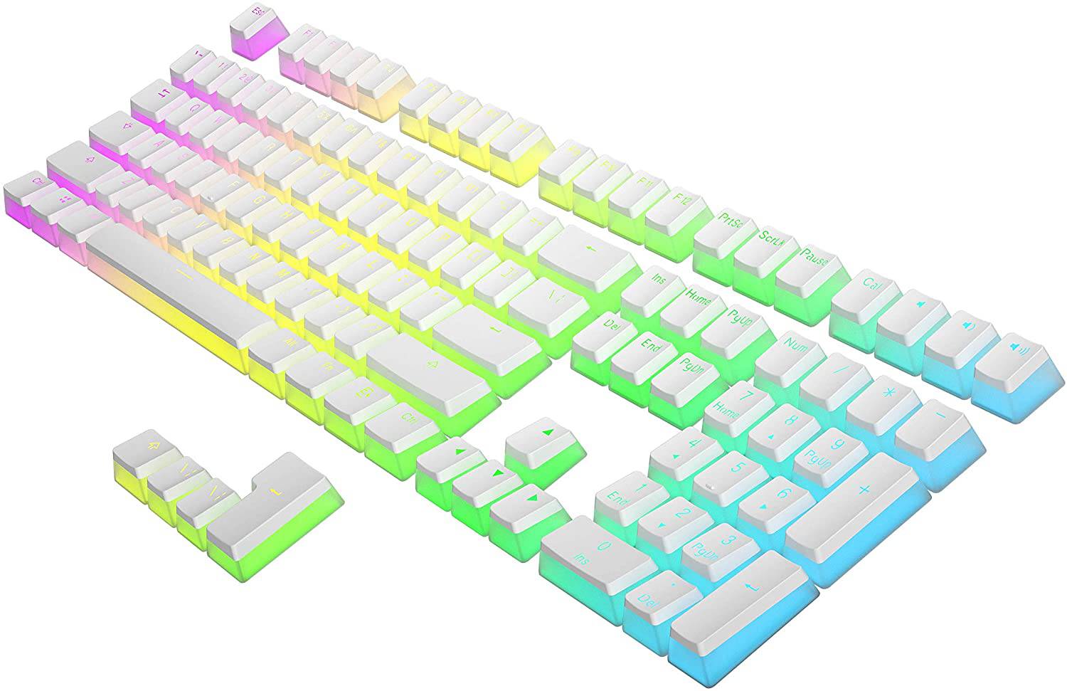 White Pudding Keycaps - Diykeycap