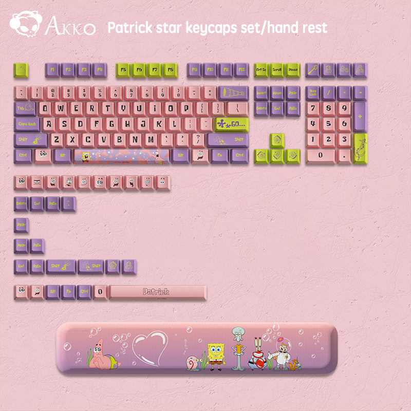 Akko SpongeBob Keyboard/Keycaps - Diykeycap