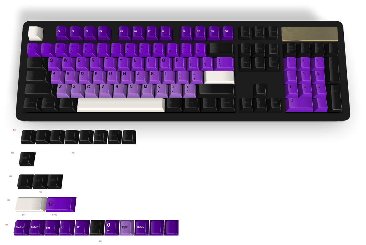Touche personnalisée n° 540 - Diykeycap