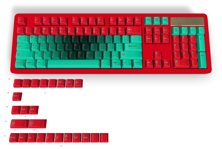 Custom keyboard #164 - Diykeycap