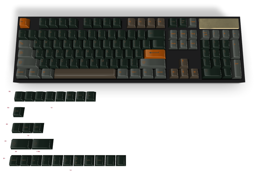 Touche personnalisée n° 3236 - Diykeycap
